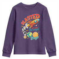 Funny Blasted My Way Through 100 Days Youth Sweatshirt 100 Days Of School