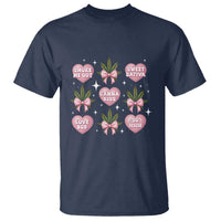 Funny Valentine's Day Weed Cannabis Marijuana Hearts Coquette T Shirt