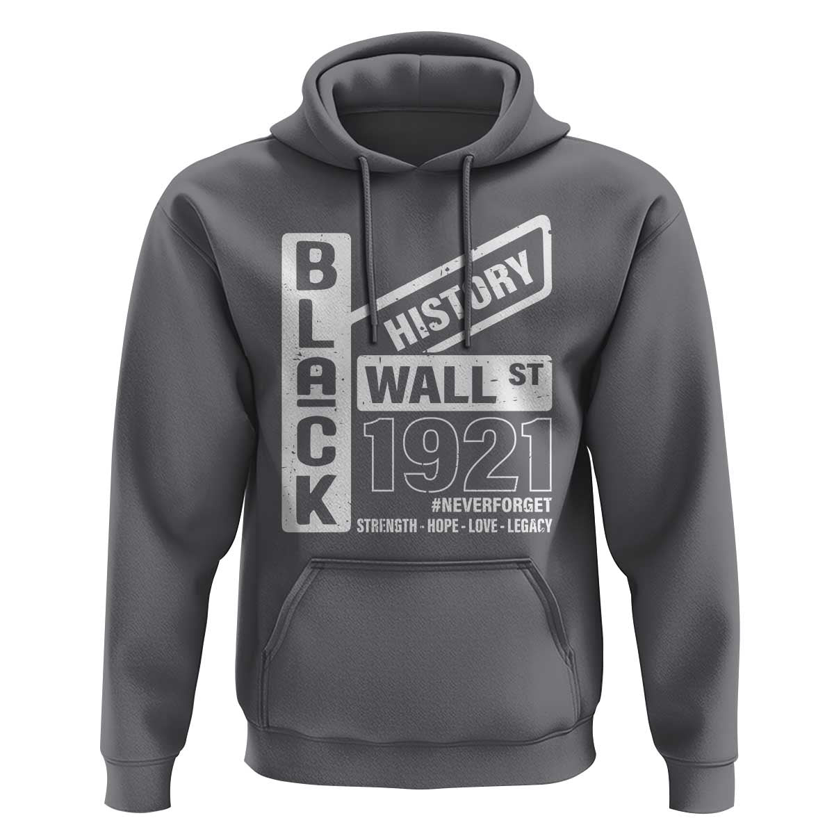 Never Forget Black Wall Street 1921 Hoodie Tulsa Black History Month