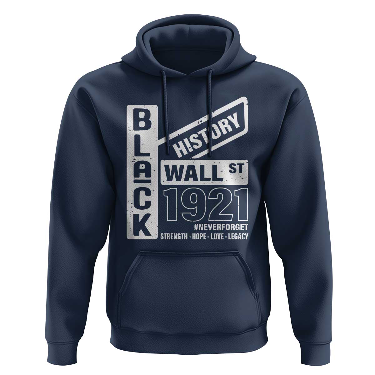 Never Forget Black Wall Street 1921 Hoodie Tulsa Black History Month