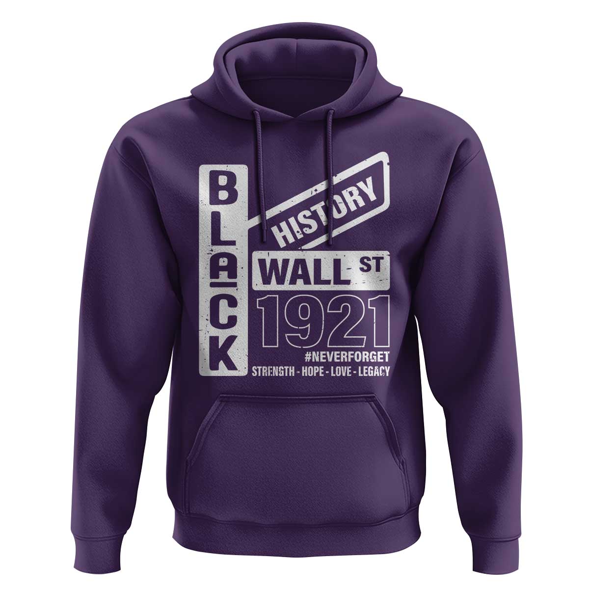 Never Forget Black Wall Street 1921 Hoodie Tulsa Black History Month