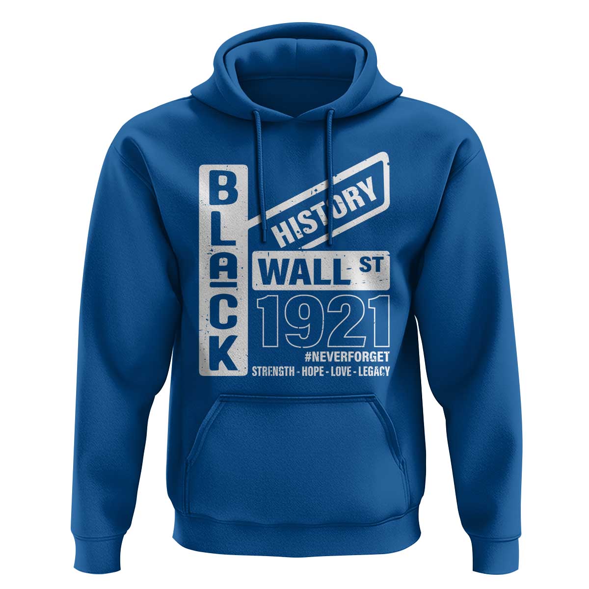 Never Forget Black Wall Street 1921 Hoodie Tulsa Black History Month