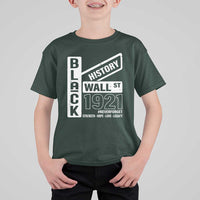 Never Forget Black Wall Street 1921 T Shirt For Kid Tulsa Black History Month