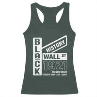 Never Forget Black Wall Street 1921 Racerback Tank Top Tulsa Black History Month