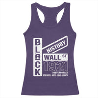 Never Forget Black Wall Street 1921 Racerback Tank Top Tulsa Black History Month