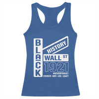 Never Forget Black Wall Street 1921 Racerback Tank Top Tulsa Black History Month