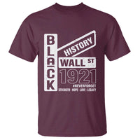 Never Forget Black Wall Street 1921 T Shirt Tulsa Black History Month