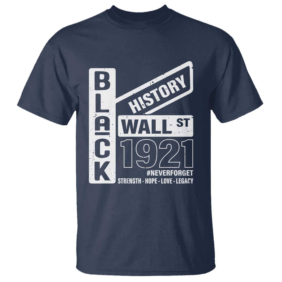 Never Forget Black Wall Street 1921 T Shirt Tulsa Black History Month