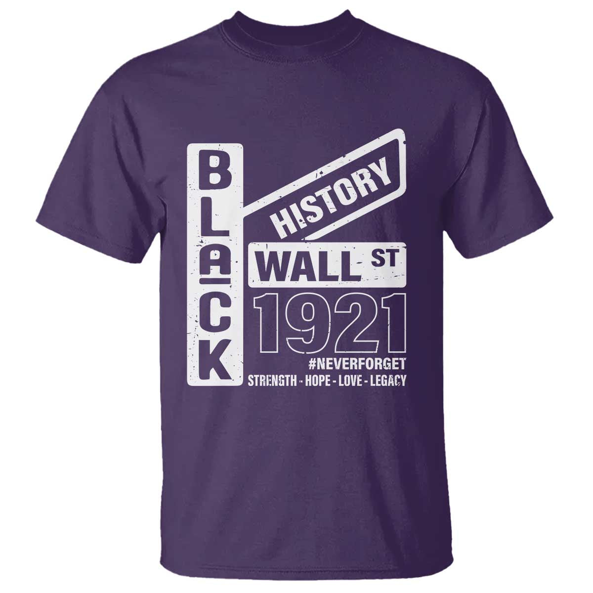 Never Forget Black Wall Street 1921 T Shirt Tulsa Black History Month