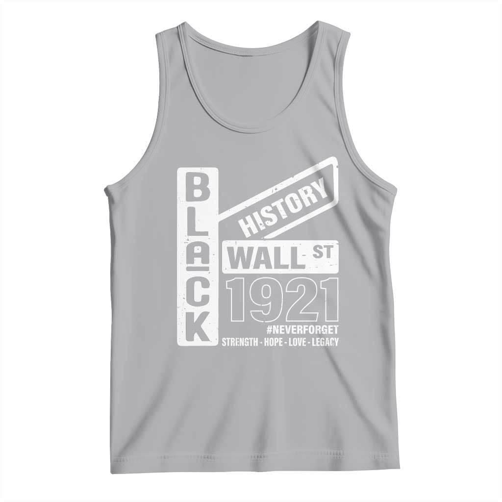 Never Forget Black Wall Street 1921 Tank Top Tulsa Black History Month