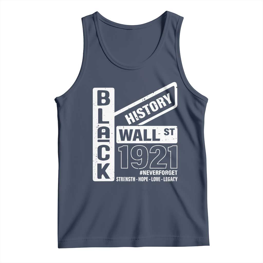 Never Forget Black Wall Street 1921 Tank Top Tulsa Black History Month