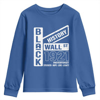 Never Forget Black Wall Street 1921 Youth Sweatshirt Tulsa Black History Month