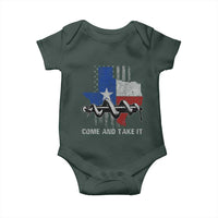 History Of Texas Baby Onesie Come And Take It Gonzales Texas Map American Flag