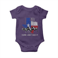 History Of Texas Baby Onesie Come And Take It Gonzales Texas Map American Flag