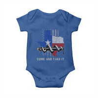 History Of Texas Baby Onesie Come And Take It Gonzales Texas Map American Flag