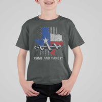 History Of Texas T Shirt For Kid Come And Take It Gonzales Texas Map American Flag