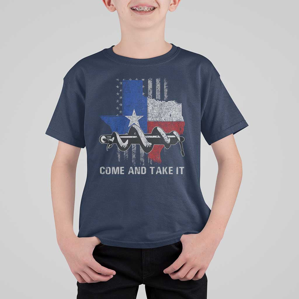 History Of Texas T Shirt For Kid Come And Take It Gonzales Texas Map American Flag