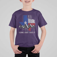 History Of Texas T Shirt For Kid Come And Take It Gonzales Texas Map American Flag