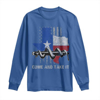 History Of Texas Long Sleeve Shirt Come And Take It Gonzales Texas Map American Flag