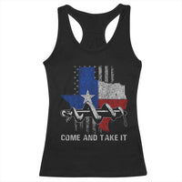 History Of Texas Racerback Tank Top Come And Take It Gonzales Texas Map American Flag