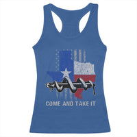 History Of Texas Racerback Tank Top Come And Take It Gonzales Texas Map American Flag