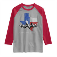History Of Texas Raglan Shirt Come And Take It Gonzales Texas Map American Flag