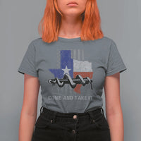 History Of Texas T Shirt For Women Come And Take It Gonzales Texas Map American Flag