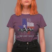 History Of Texas T Shirt For Women Come And Take It Gonzales Texas Map American Flag