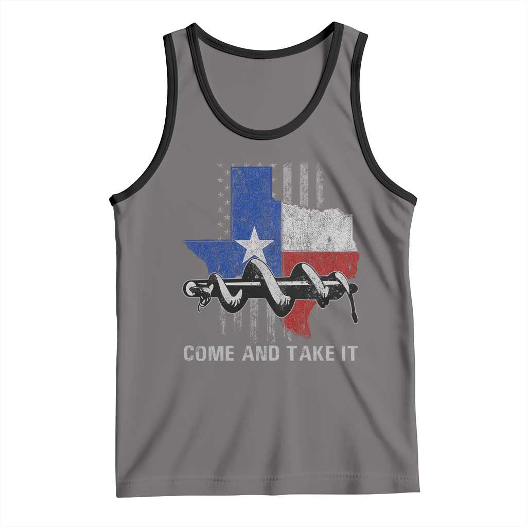 History Of Texas Tank Top Come And Take It Gonzales Texas Map American Flag