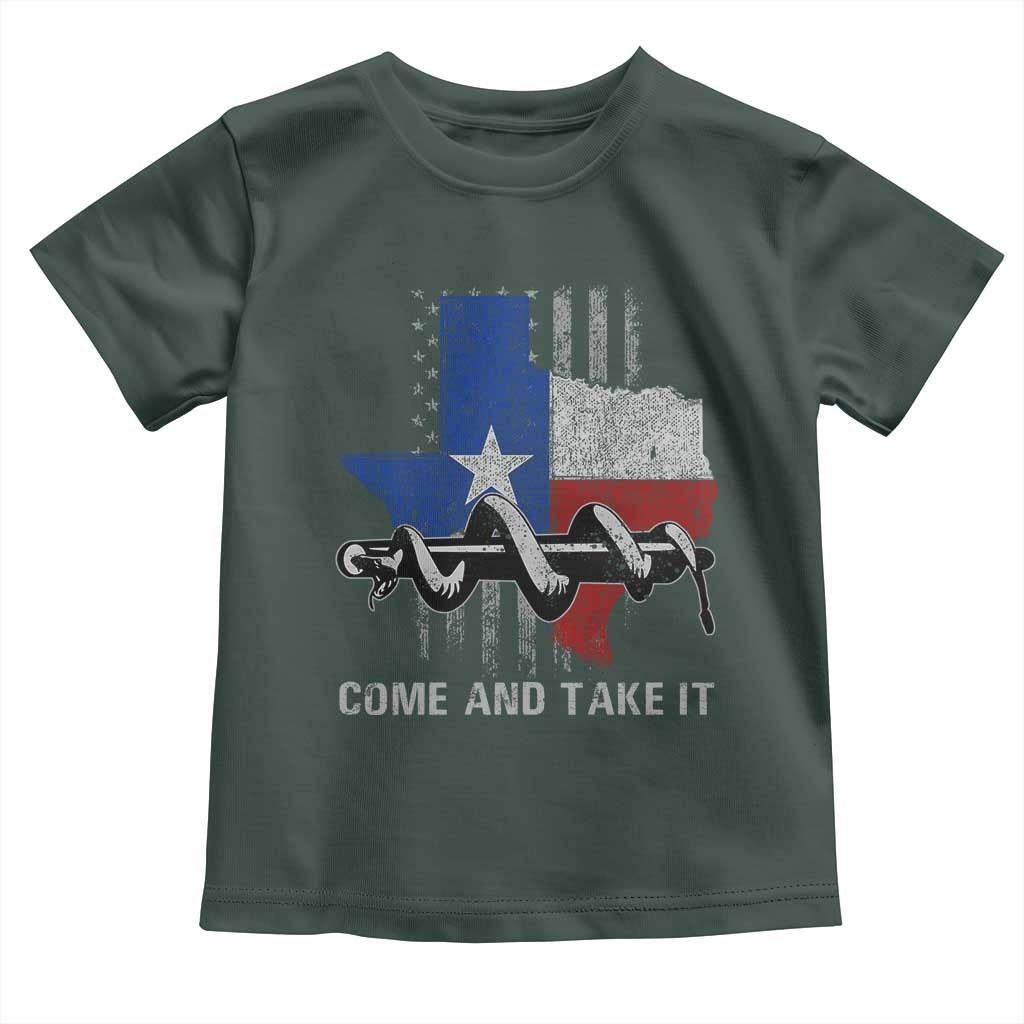 History Of Texas Toddler T Shirt Come And Take It Gonzales Texas Map American Flag