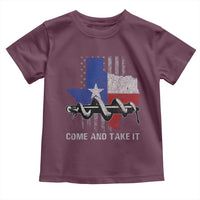 History Of Texas Toddler T Shirt Come And Take It Gonzales Texas Map American Flag