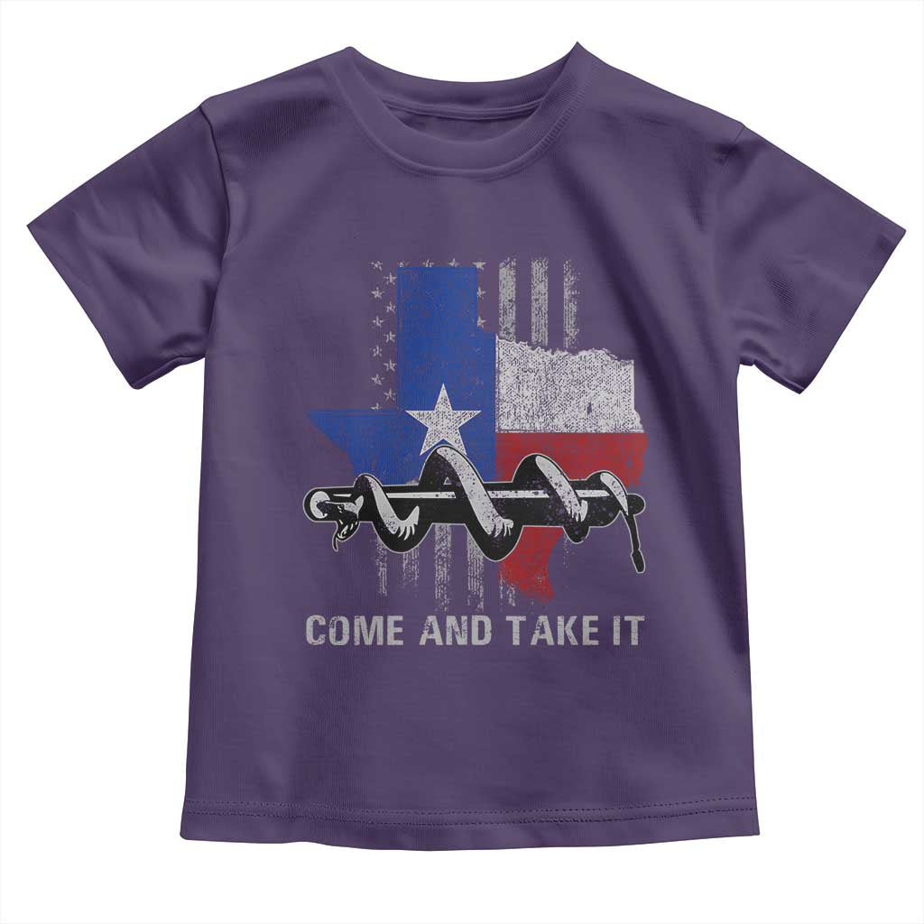 History Of Texas Toddler T Shirt Come And Take It Gonzales Texas Map American Flag