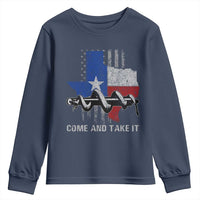 History Of Texas Youth Sweatshirt Come And Take It Gonzales Texas Map American Flag