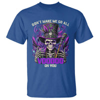 Funny Mardi Gras Voodoo T Shirt Don't Make Me Go All Voodoo On You New Orleans Witch Doctor