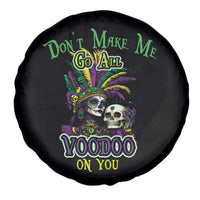 Funny Mardi Gras Voodoo Queen Spare Tire Cover Don't Make Me Go All Voodoo On You
