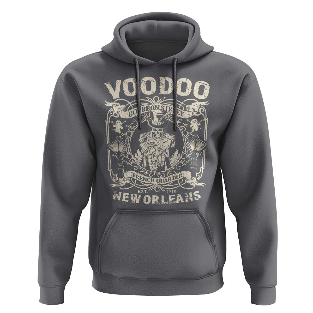 Voodoo Bourbon Street Spooky New Orleans Hoodie Voodoo Doctor