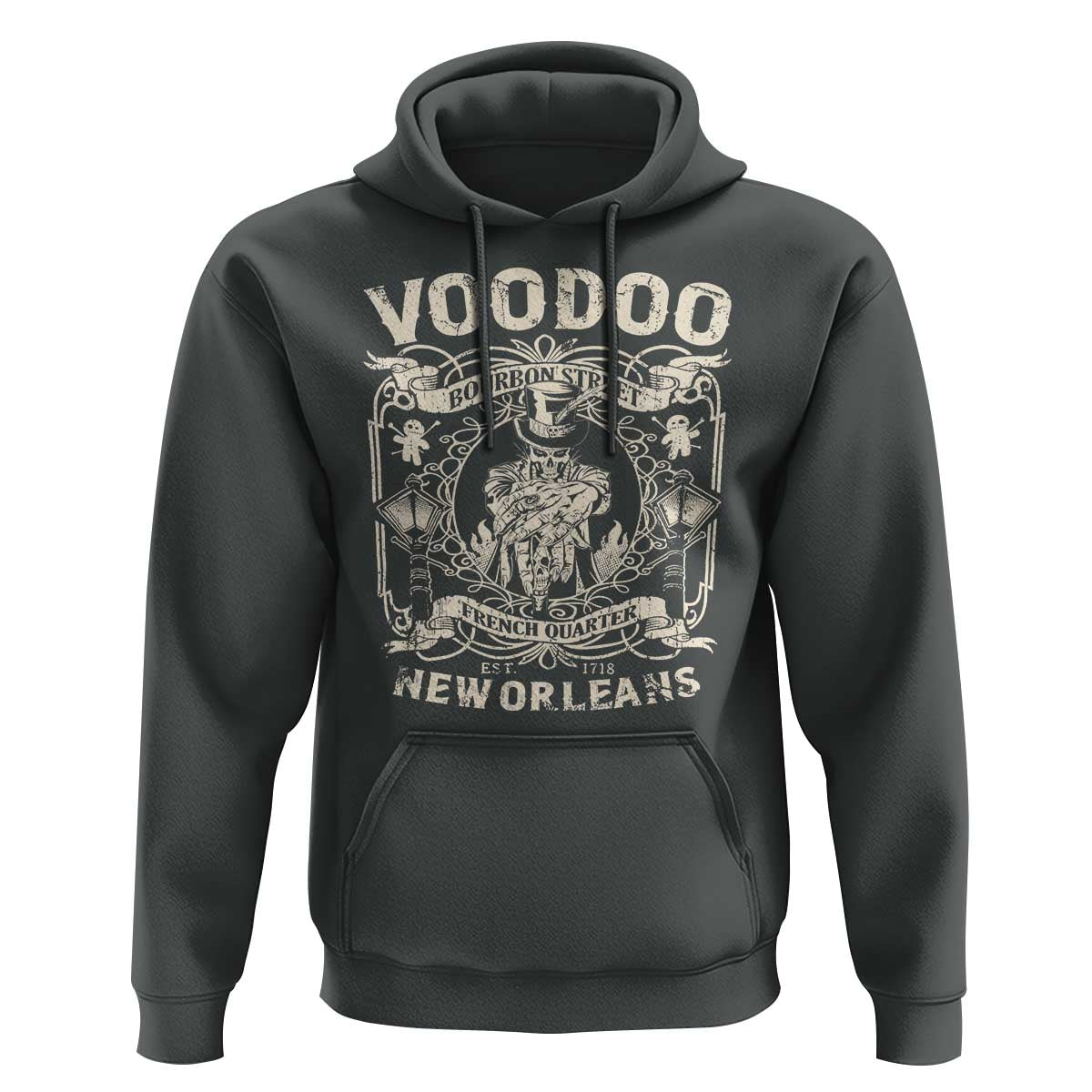Voodoo Bourbon Street Spooky New Orleans Hoodie Voodoo Doctor