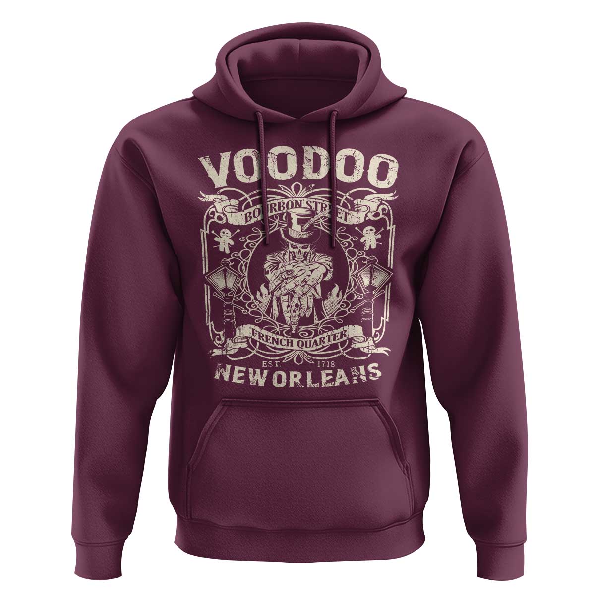 Voodoo Bourbon Street Spooky New Orleans Hoodie Voodoo Doctor