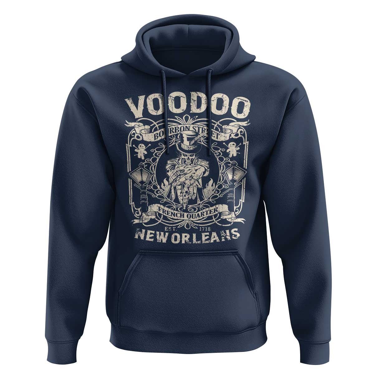 Voodoo Bourbon Street Spooky New Orleans Hoodie Voodoo Doctor