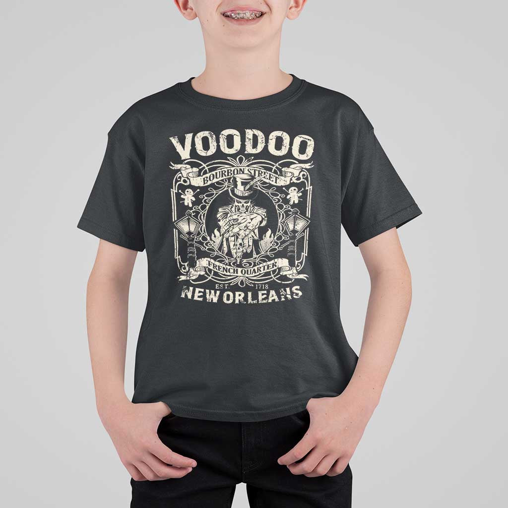 Voodoo Bourbon Street Spooky New Orleans T Shirt For Kid Voodoo Doctor