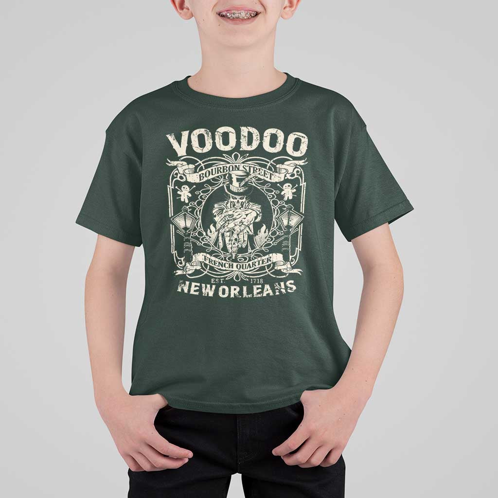 Voodoo Bourbon Street Spooky New Orleans T Shirt For Kid Voodoo Doctor