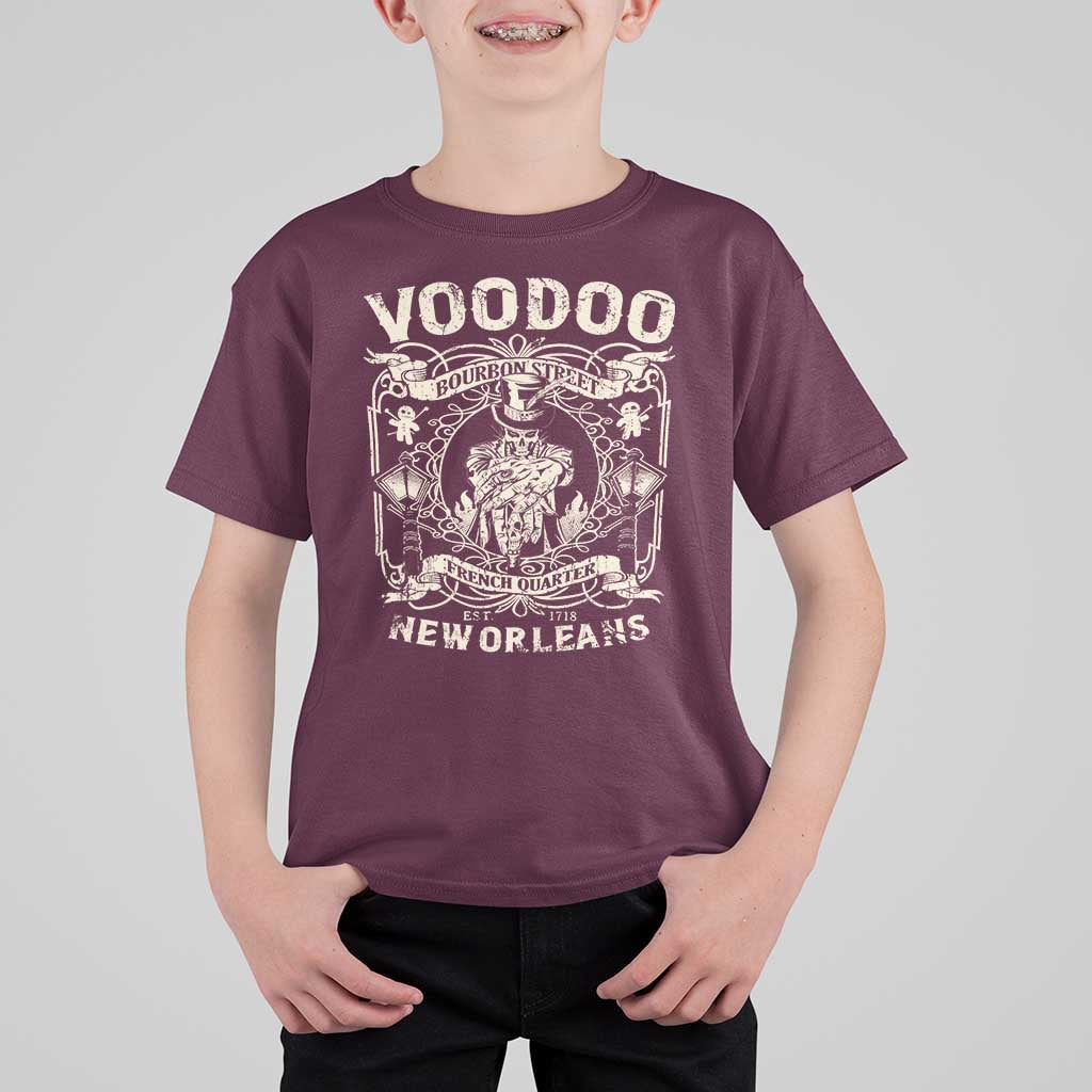 Voodoo Bourbon Street Spooky New Orleans T Shirt For Kid Voodoo Doctor