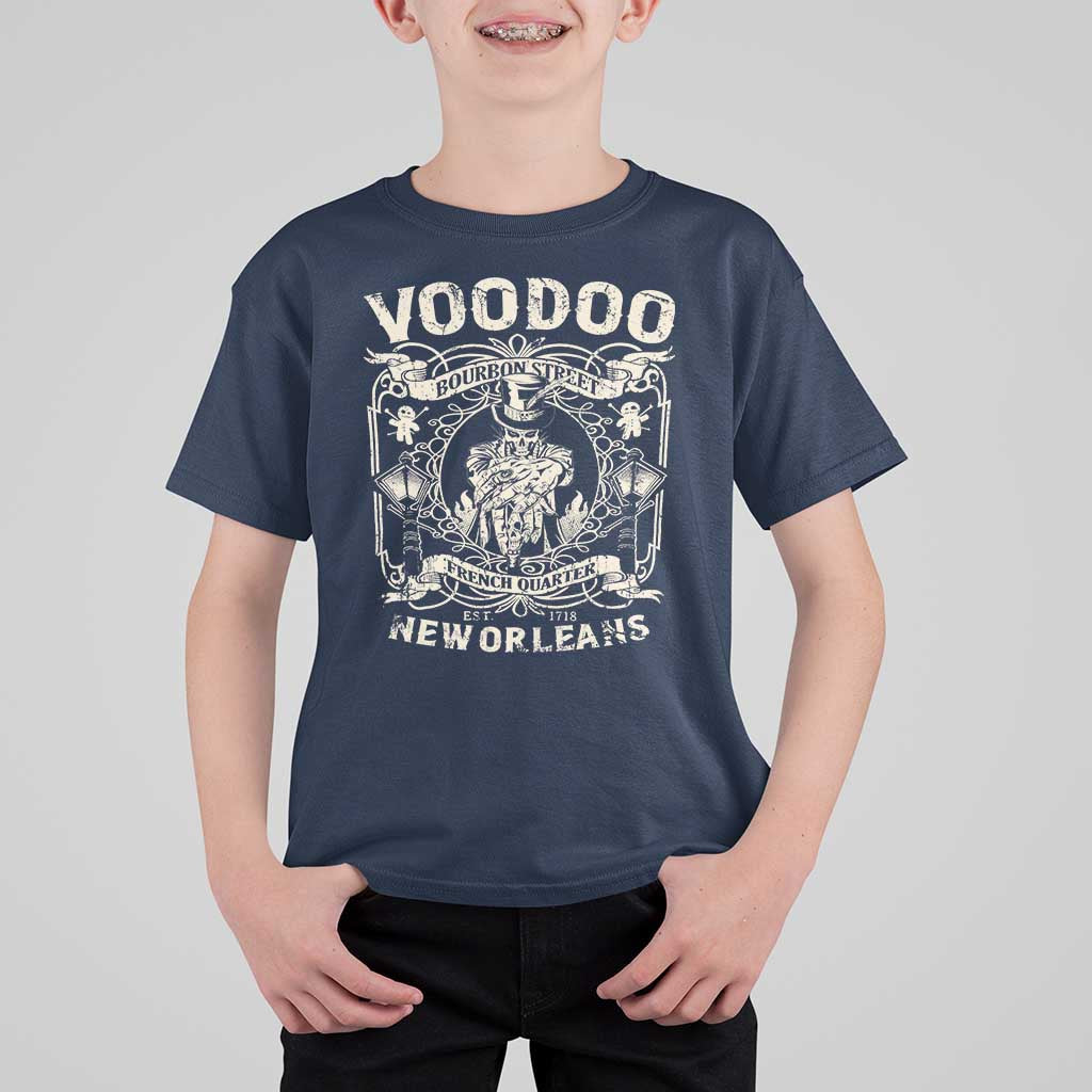 Voodoo Bourbon Street Spooky New Orleans T Shirt For Kid Voodoo Doctor