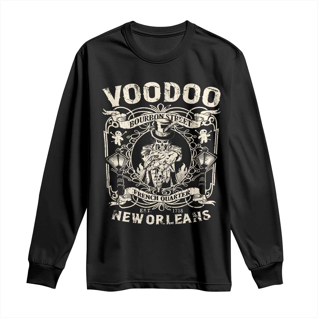 Voodoo Bourbon Street Spooky New Orleans Long Sleeve Shirt Voodoo Doctor