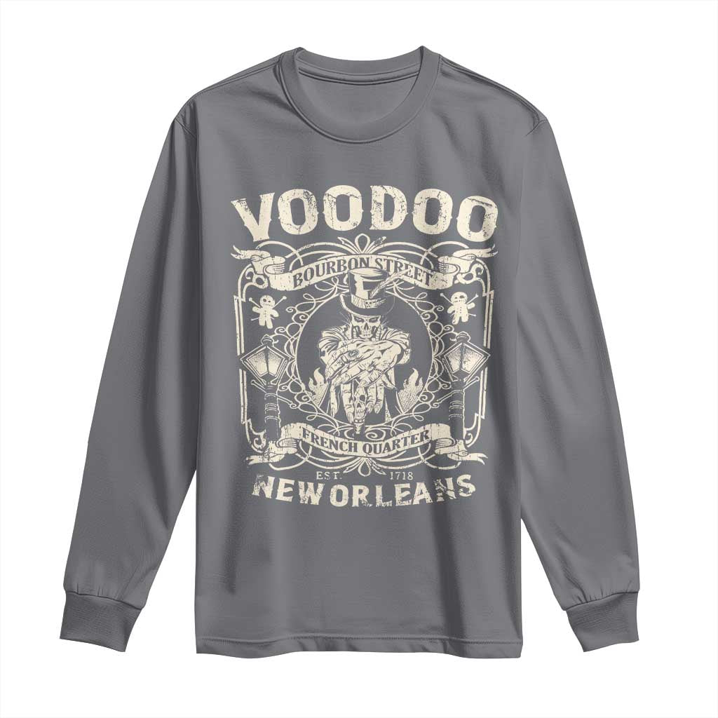 Voodoo Bourbon Street Spooky New Orleans Long Sleeve Shirt Voodoo Doctor