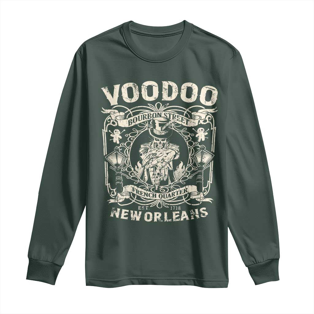 Voodoo Bourbon Street Spooky New Orleans Long Sleeve Shirt Voodoo Doctor