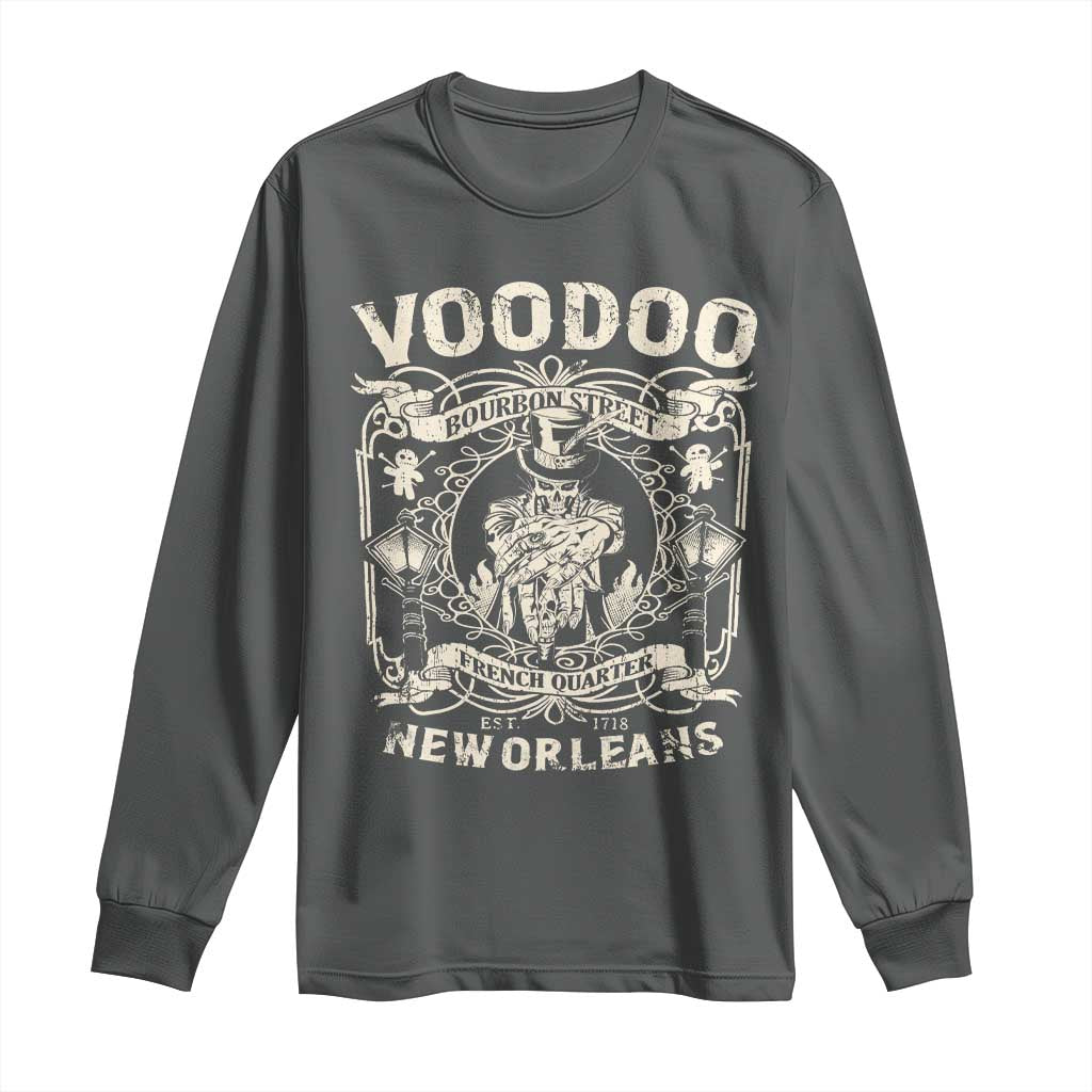 Voodoo Bourbon Street Spooky New Orleans Long Sleeve Shirt Voodoo Doctor