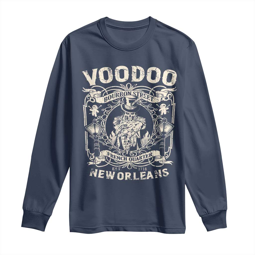 Voodoo Bourbon Street Spooky New Orleans Long Sleeve Shirt Voodoo Doctor