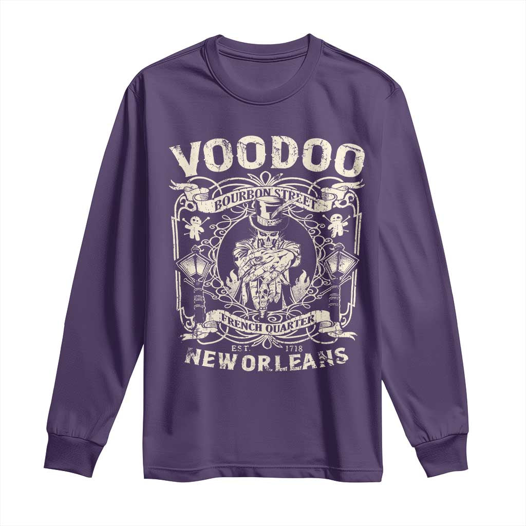 Voodoo Bourbon Street Spooky New Orleans Long Sleeve Shirt Voodoo Doctor