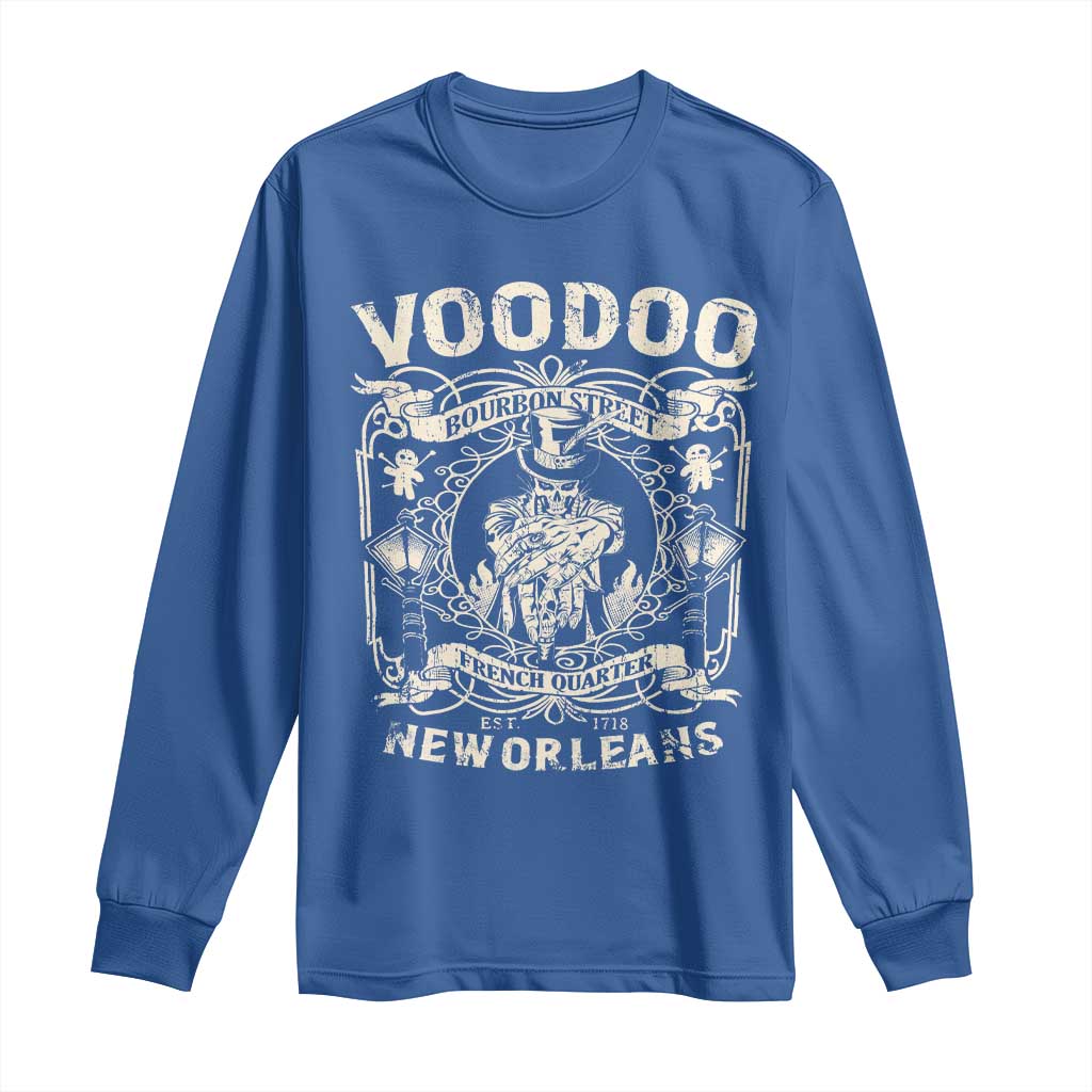 Voodoo Bourbon Street Spooky New Orleans Long Sleeve Shirt Voodoo Doctor
